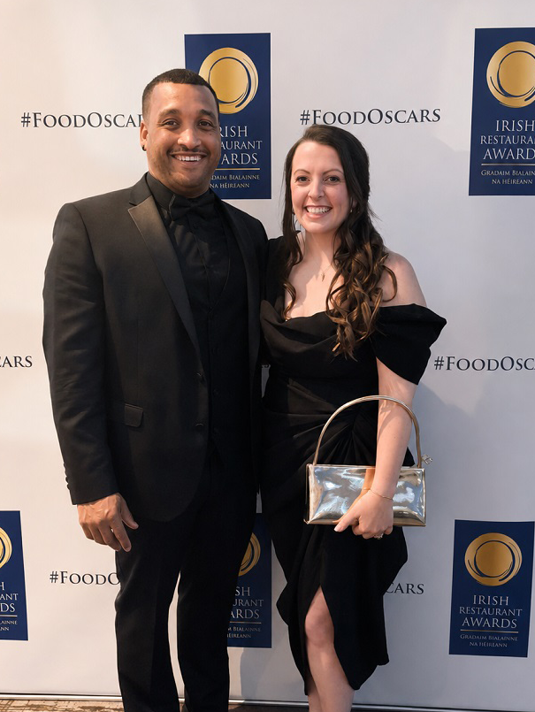 Braai Restaurant owners Jubal and Claire Williamson. pictured at the Irish Restaurant Awards.